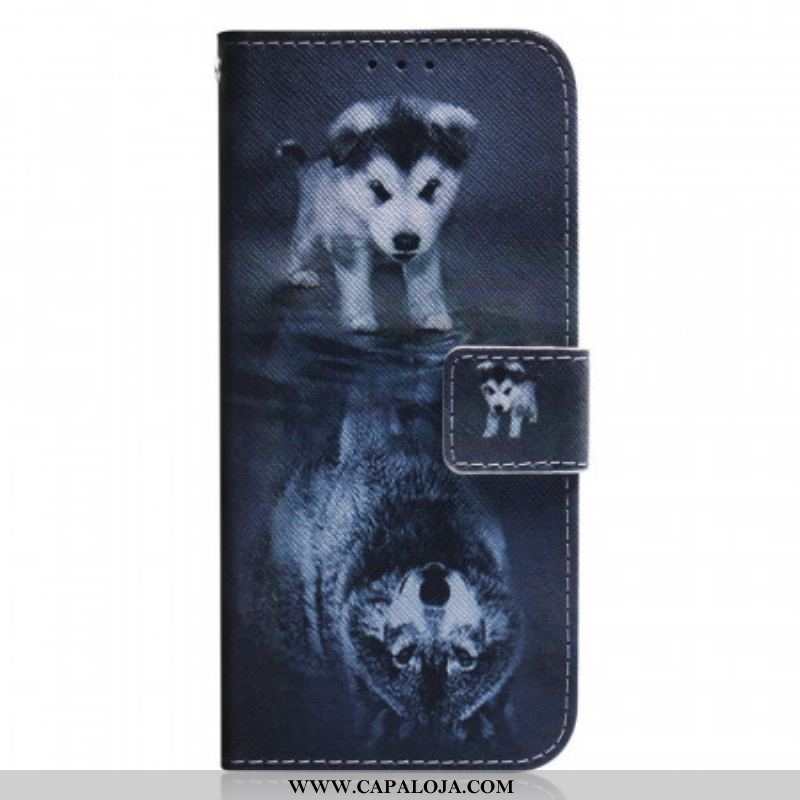 Capa Flip Para Sony Xperia 1 IV Sonho De Cachorrinho