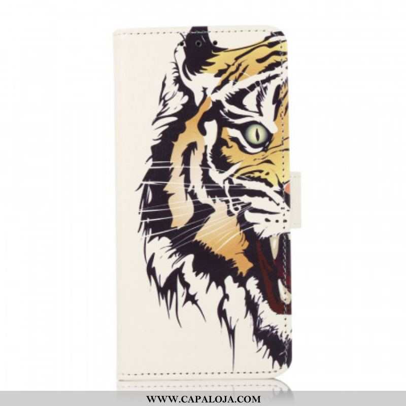 Capa Flip Para Sony Xperia 1 IV Tigre Feroz