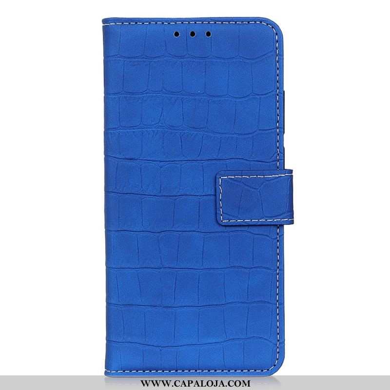 Capa Flip Para Sony Xperia 10 IV Estilo De Pele De Crocodilo