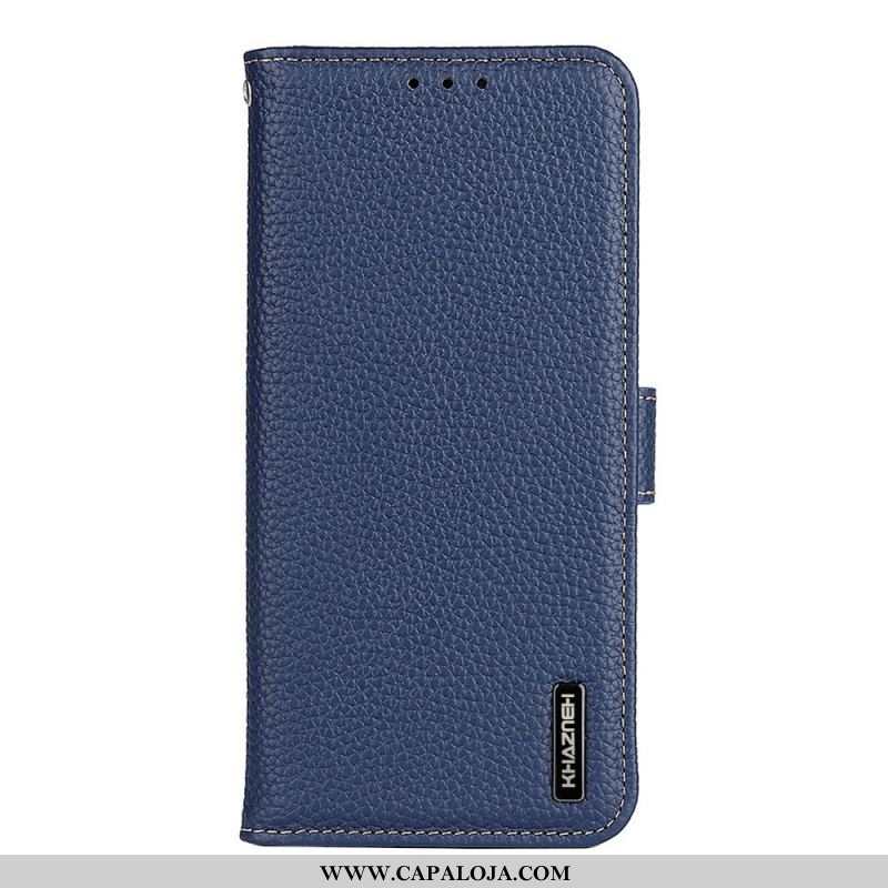 Capa Flip Para Sony Xperia 10 IV Khazneh Lichia Couro