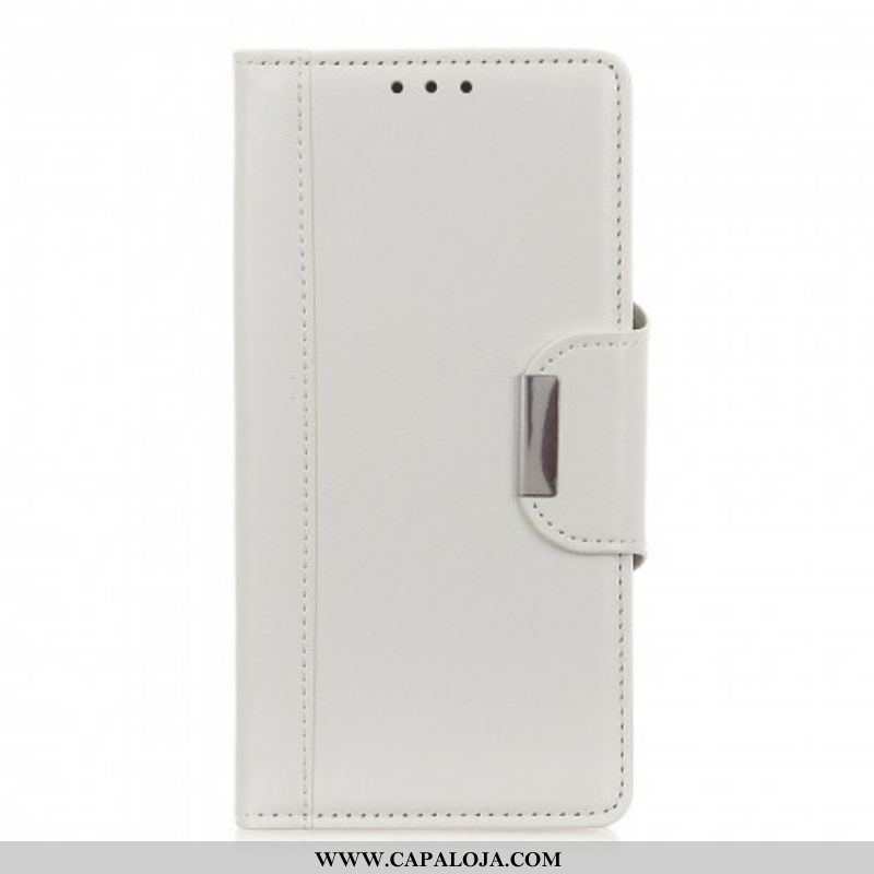 Capa Flip Para Sony Xperia 5 III Fecho Elegante De Couro Falso