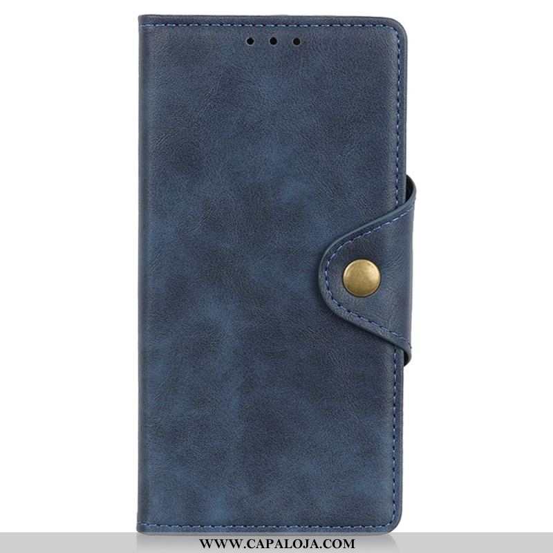 Capa Flip Para Sony Xperia 5 IV Botão Magnético