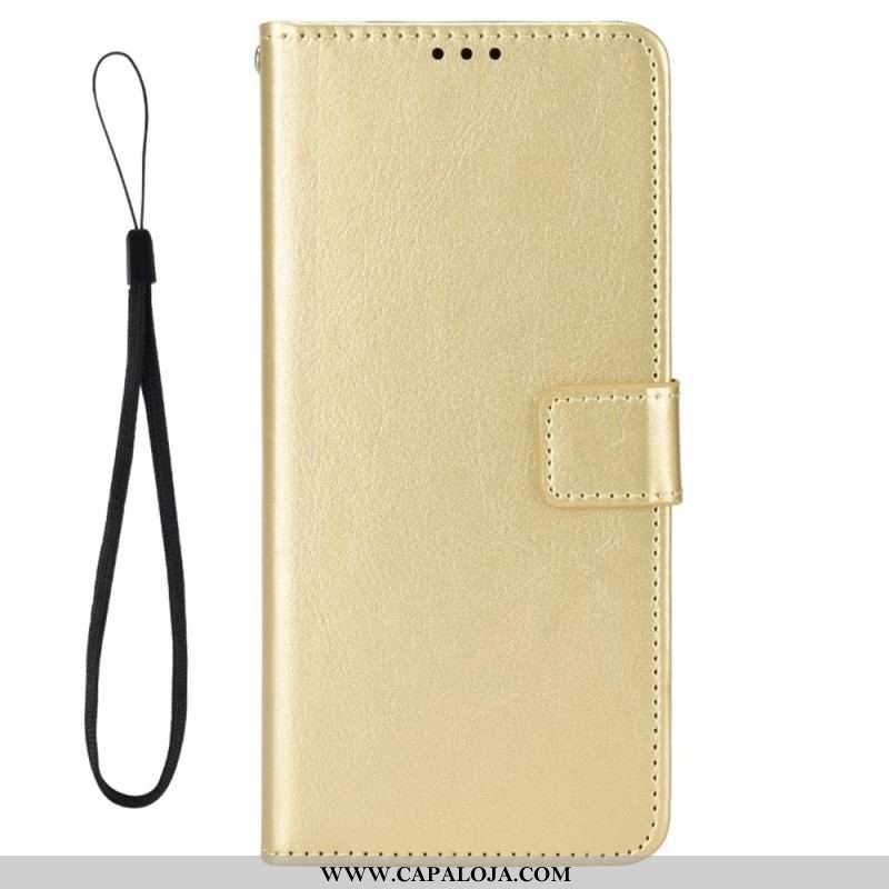 Capa Flip Para Sony Xperia 5 IV Estilo Retrô De Couro