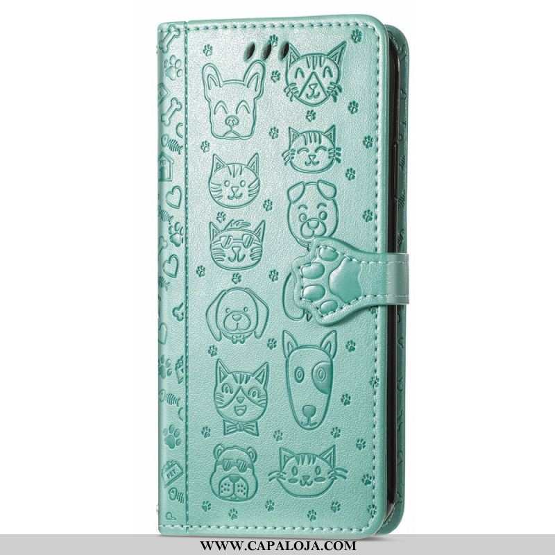 Capa Flip Para Xiaomi 12 / 12X Animais Animados