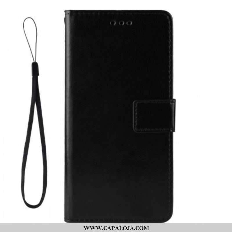 Capa Flip Para Xiaomi 12 Pro Couro Falso Chamativo