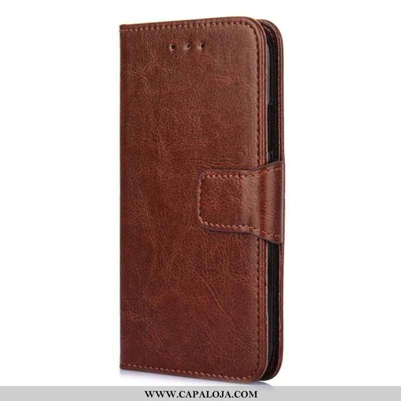 Capa Flip Para Xiaomi 12 Pro Estilo Vintage De Couro