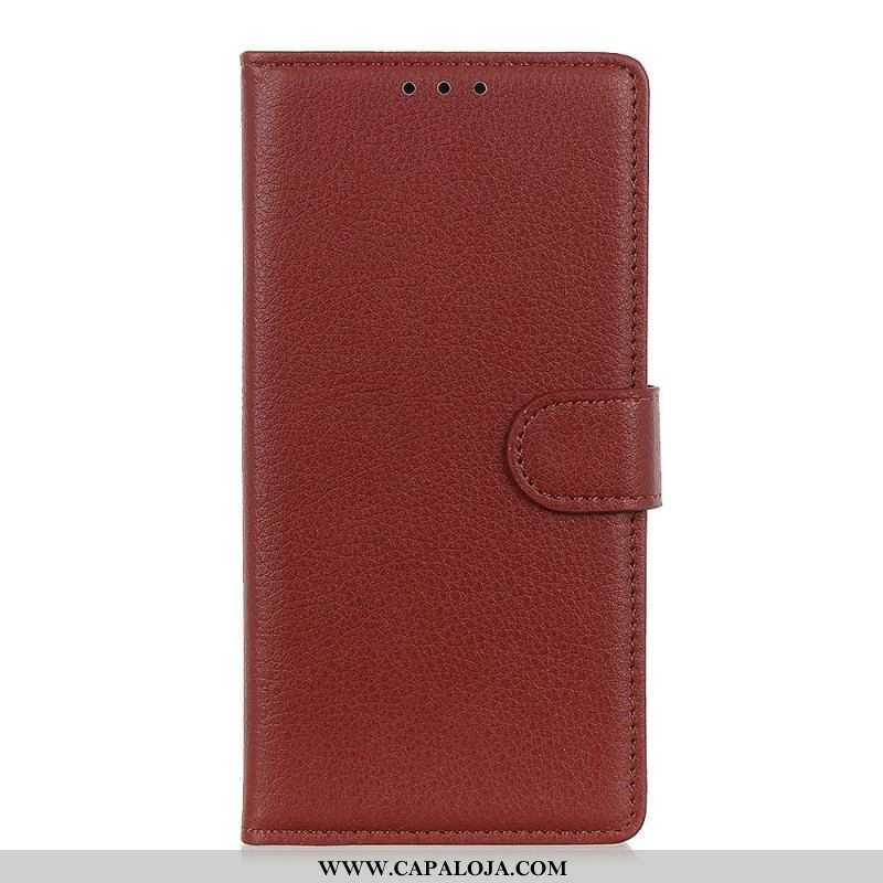 Capa Flip Para Xiaomi 12T / 12T Pro Couro Falso Tradicional