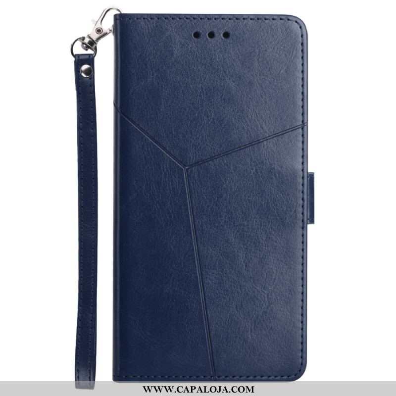 Capa Flip Para Xiaomi 12T / 12T Pro De Cordão Design De Alça