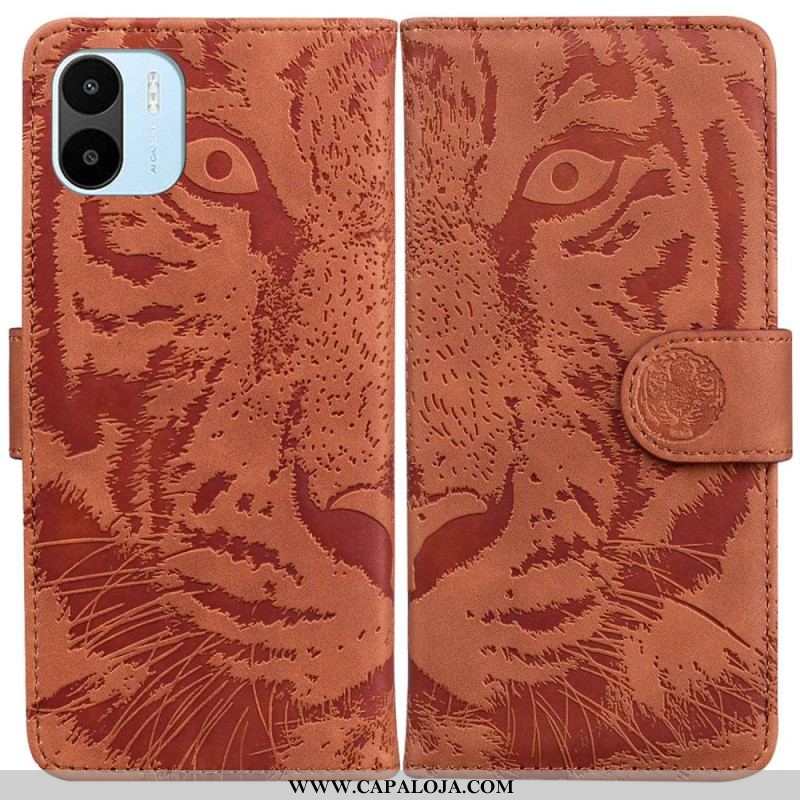 Capa Flip Para Xiaomi Redmi A1 Pegada De Tigre