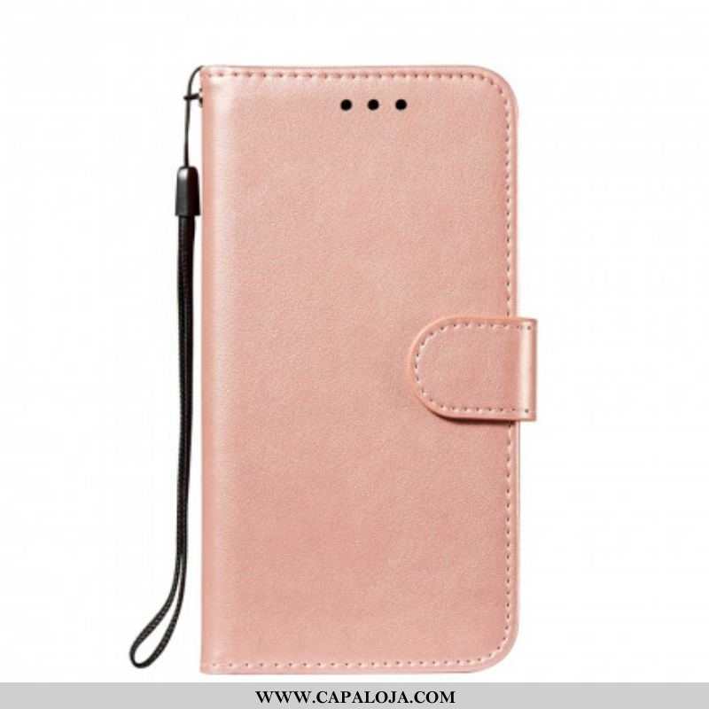 Capa Flip Para Xiaomi Redmi Note 10 / 10S Estilo De Couro Monocromático