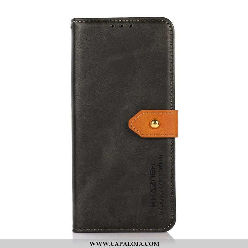 Capa Flip Para Xiaomi Redmi Note 10 5G Com Alça Khazneh