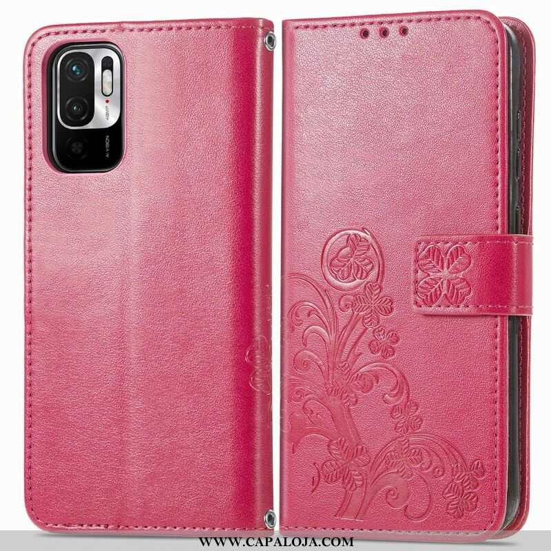 Capa Flip Para Xiaomi Redmi Note 10 5G Flores Ao Vento