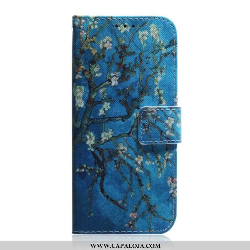 Capa Flip Para Xiaomi Redmi Note 10 5G Galho De Árvore