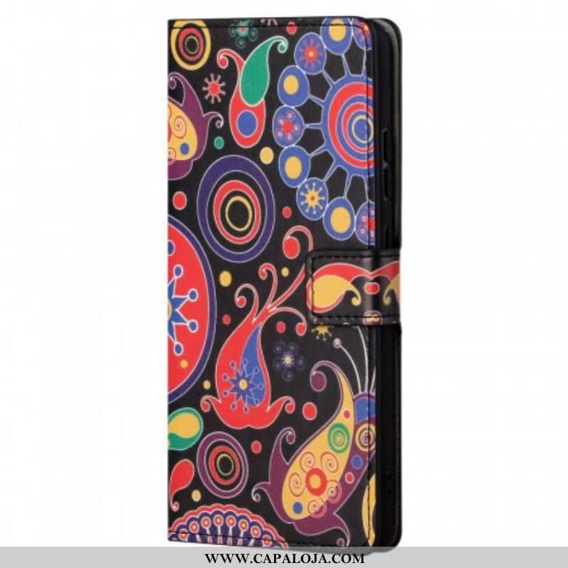 Capa Flip Para Xiaomi Redmi Note 11 / 11S Design Da Galáxia