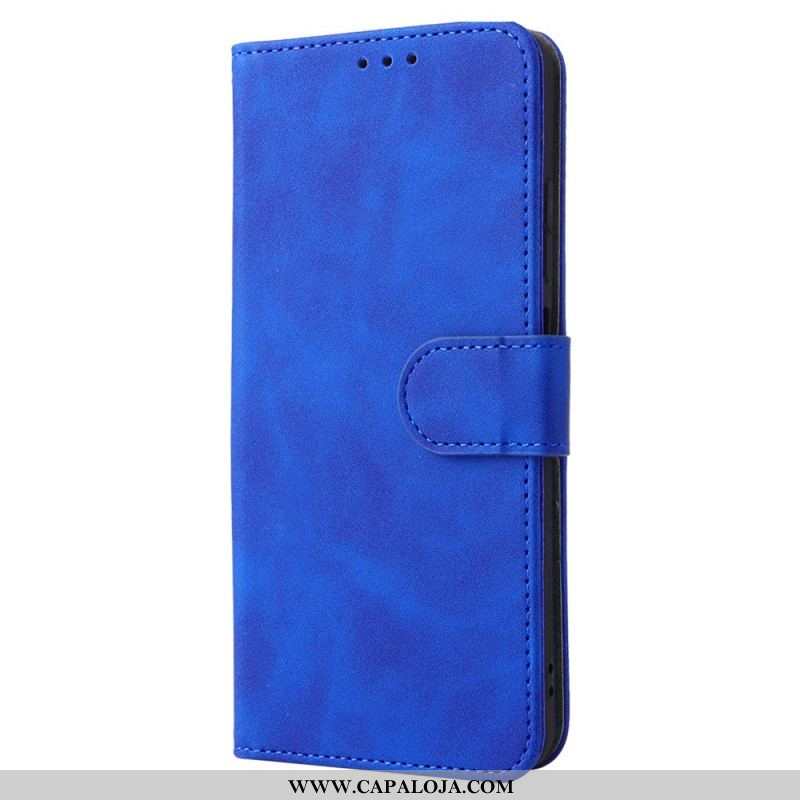 Capa Flip Para Xiaomi Redmi Note 11 / 11S Toque De Pele Com Cordão