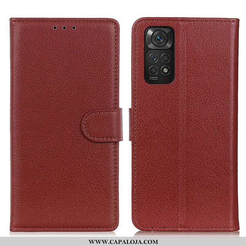 Capa Flip Para Xiaomi Redmi Note 11 / 11S Tradicionalmente Lichia