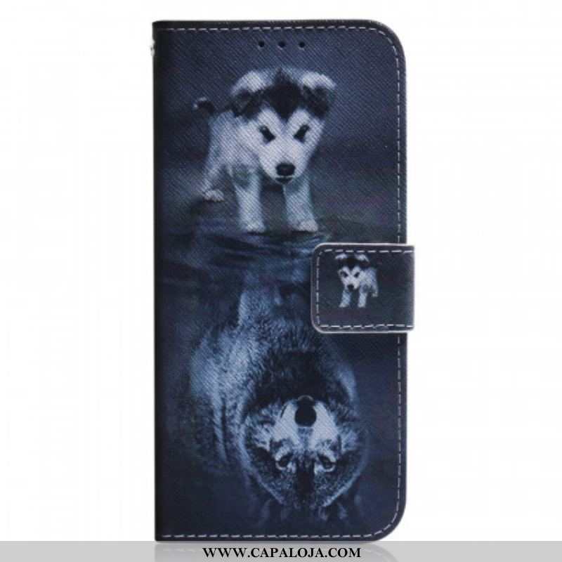 Capa Flip Para Xiaomi Redmi Note 11 Pro / 11 Pro 5G Ernesto O Lobo