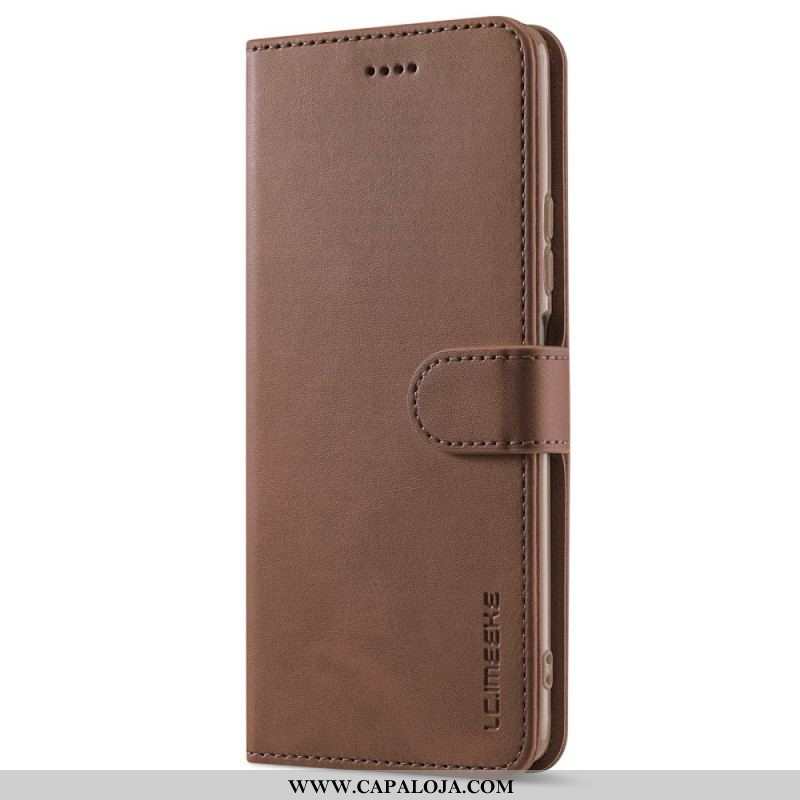 Capa Flip Para Xiaomi Redmi Note 11 Pro / 11 Pro 5G Lc.imeeke Efeito Couro