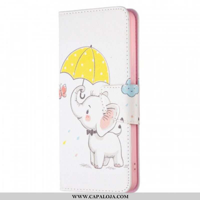 Capa Flip Para Xiaomi Redmi Note 11 Pro Plus 5G Elefante Bébé