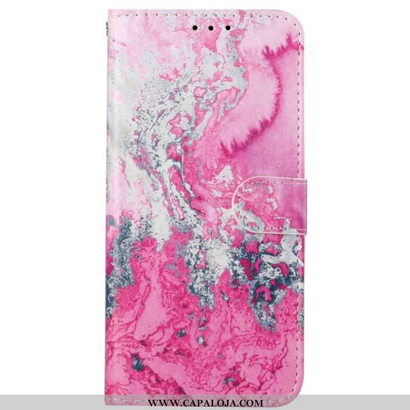 Capa Flip Para Xiaomi Redmi Note 11 Pro Plus 5G O Estilo De Mármore