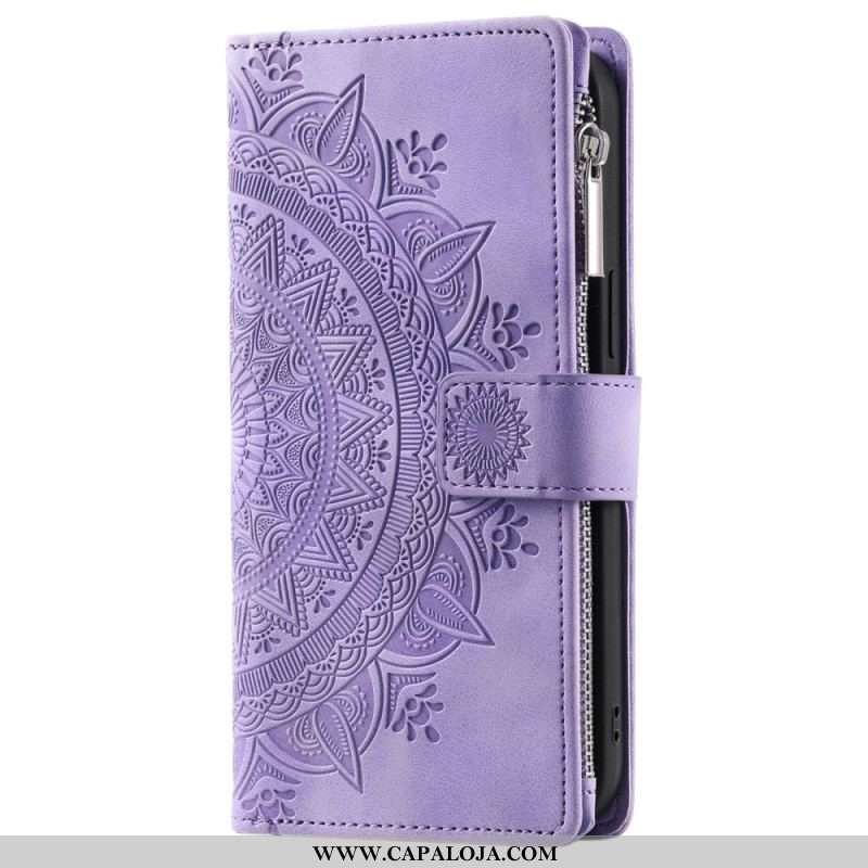 Capa Flip Para Xiaomi Redmi Note 12 4G Com Bolsa Mandala