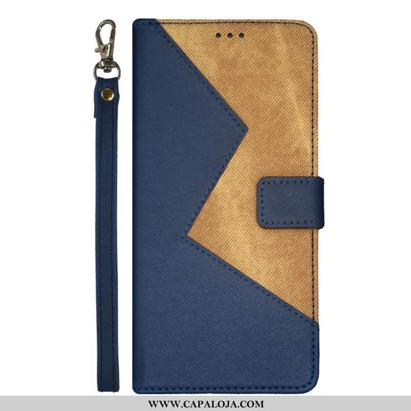 Capa Flip Para Xiaomi Redmi Note 12 5G Idewei Bicolor