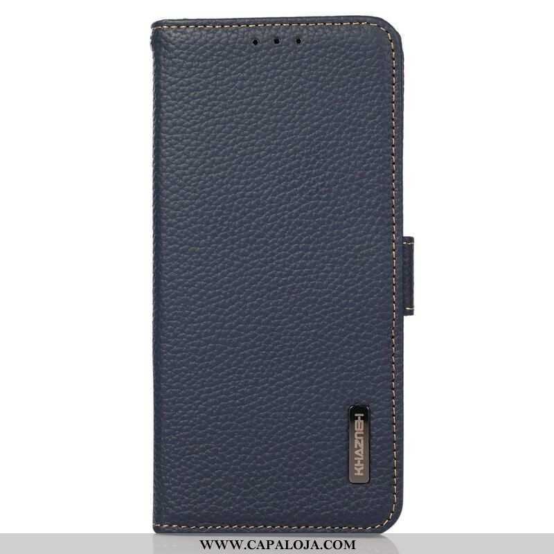 Capa Flip Para iPhone 13 Mini Khazneh Lichia Couro