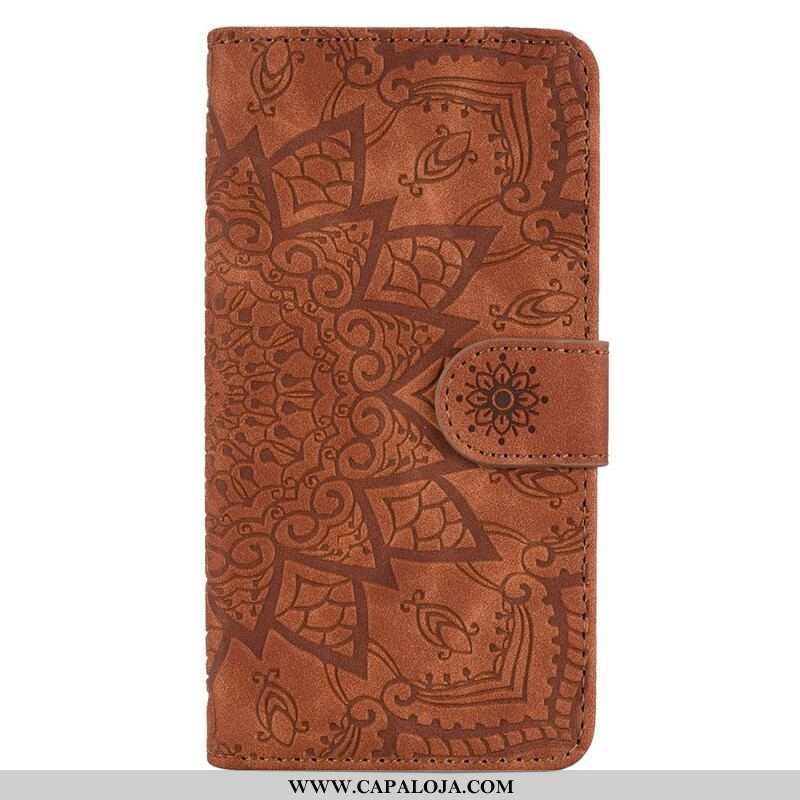 Capa Flip Para iPhone 13 Pro Barroco-mandala