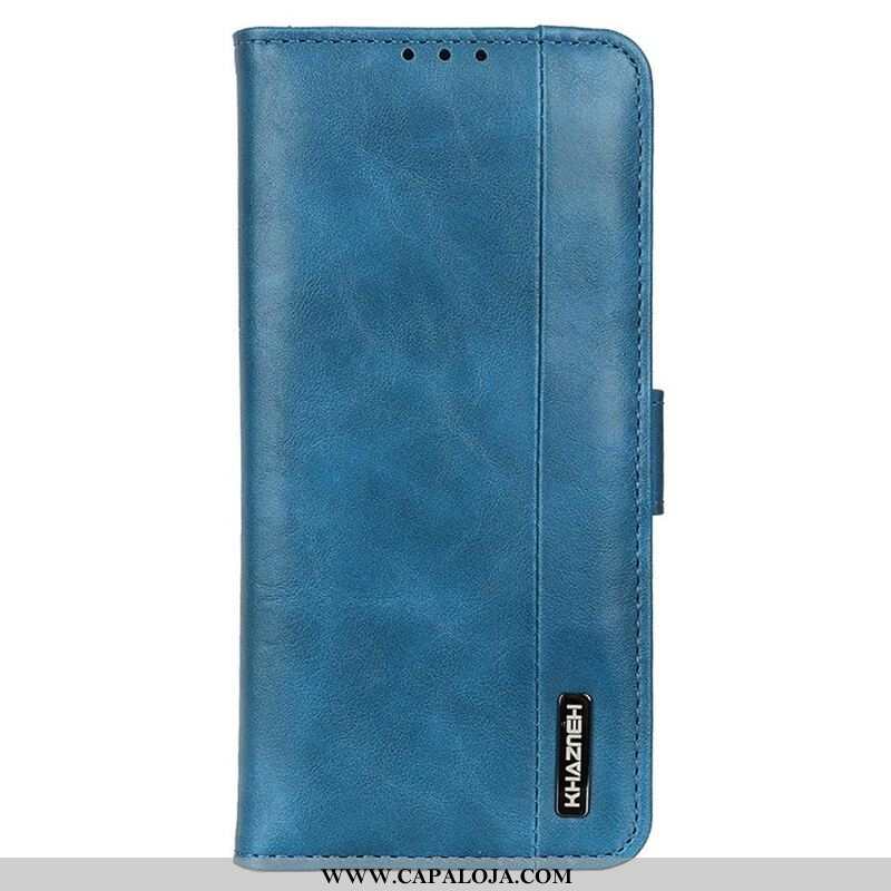 Capa Flip Para iPhone 13 Pro Khazneh Elegância Estilo Couro