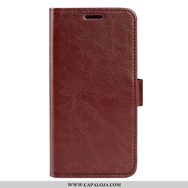 Capa Flip Para iPhone 14 Couro Sintético