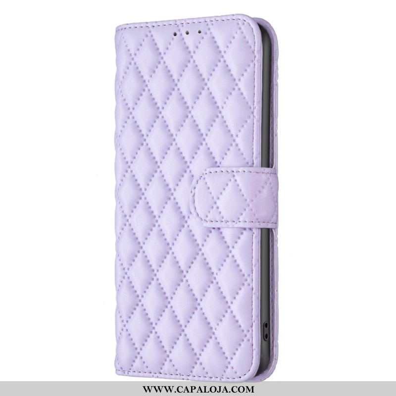 Capa Flip Para iPhone 15 Plus Acolchoado