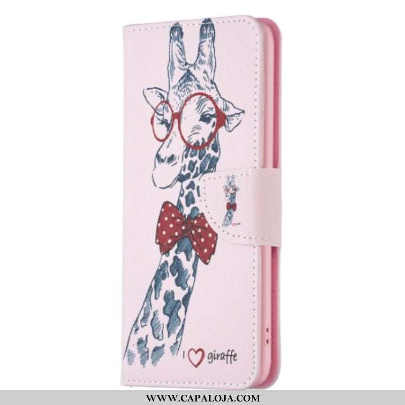 Capa Flip Para iPhone 15 Plus Girafa Intello