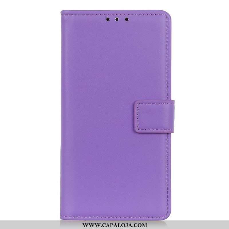 Capa Folio Para OnePlus 10T 5G Couro Sintético Liso