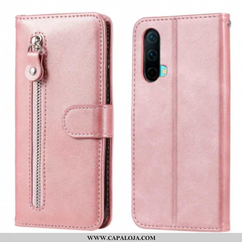 Capa Folio Para OnePlus Nord CE 5G Porta-moedas Vintage