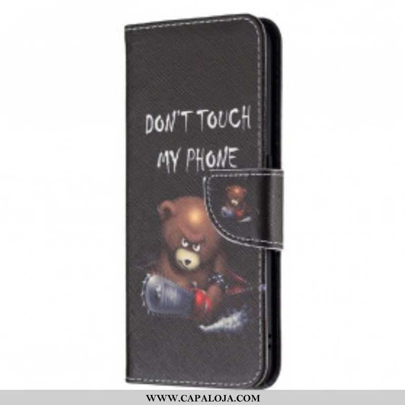 Capa Folio Para Oppo A94 5G Urso Perigoso