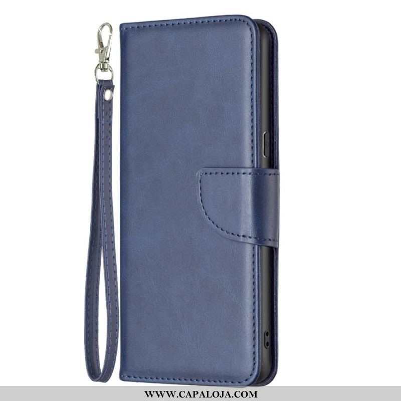 Capa Folio Para Oppo Find X5 Lite Fecho Oblíquo