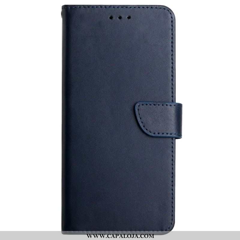 Capa Folio Para Samsung Galaxy A13 Couro Napa Genuíno