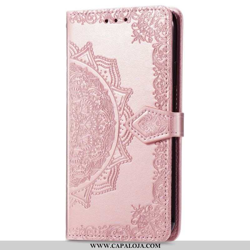 Capa Folio Para Samsung Galaxy A13 Mandala Idade Média