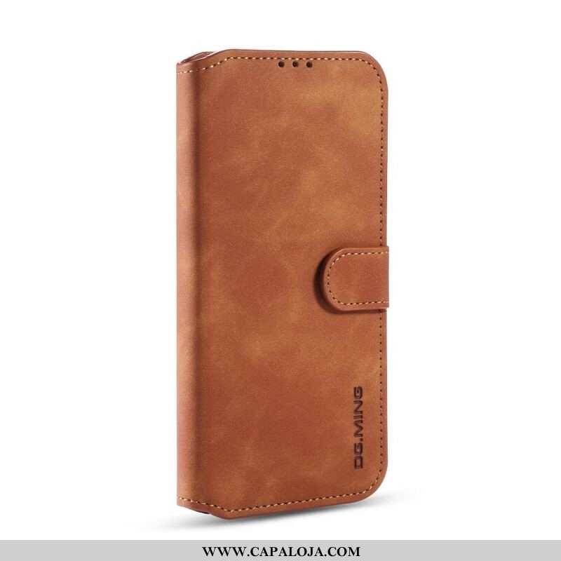 Capa Folio Para Samsung Galaxy A42 5G Dg.ming Retro