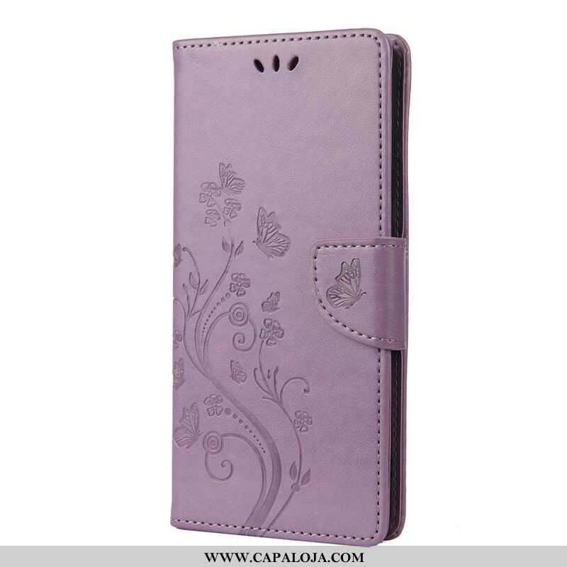 Capa Folio Para Samsung Galaxy A52 4G / A52 5G / A52s 5G Borboletas Encantadas