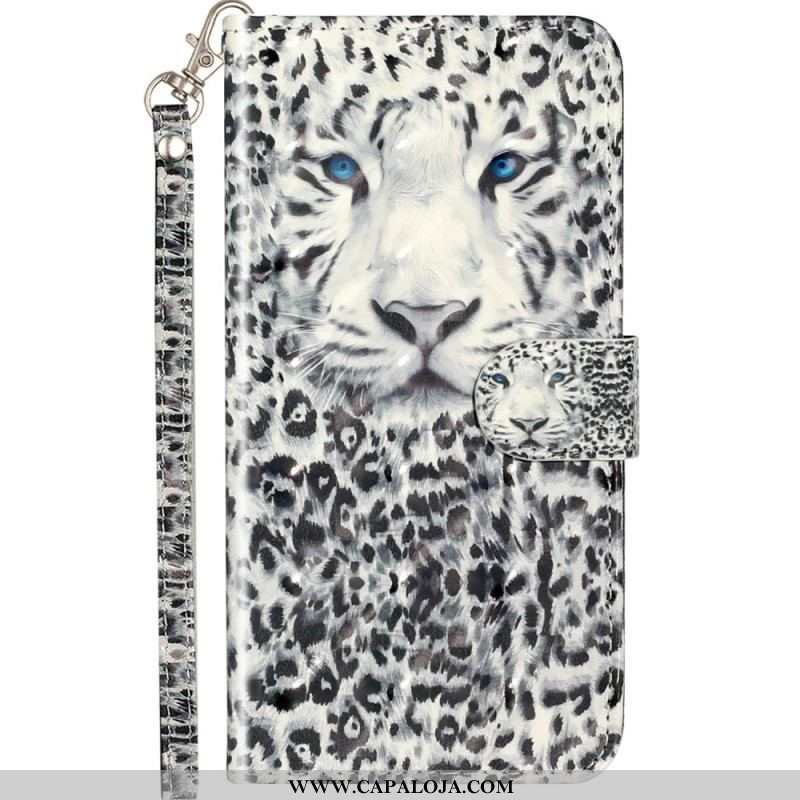 Capa Folio Para Samsung Galaxy A53 5G De Cordão Tanga Tigre