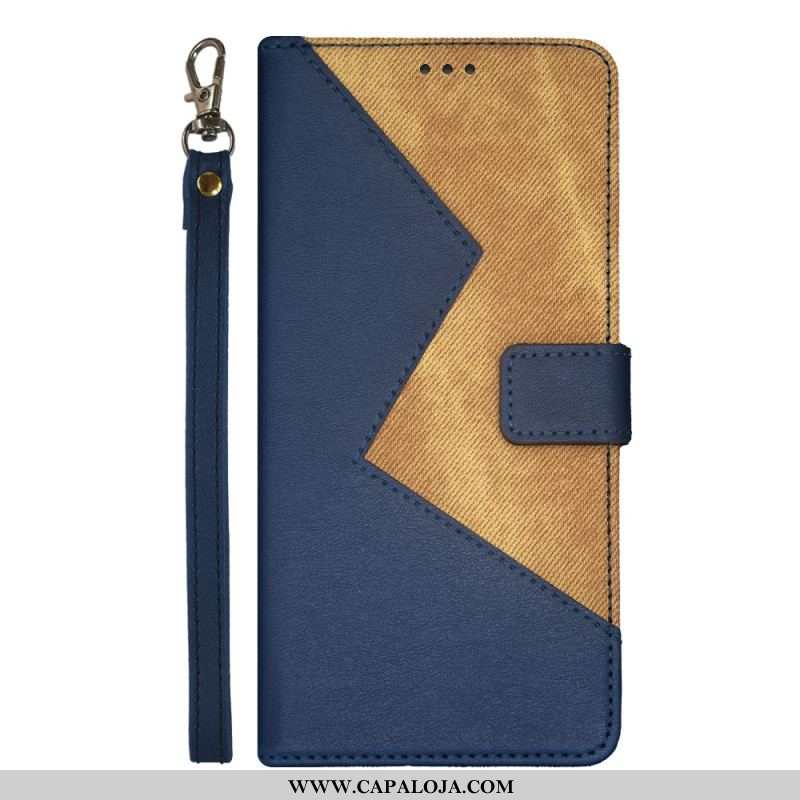 Capa Folio Para Samsung Galaxy A54 5G Idewei Bicolor