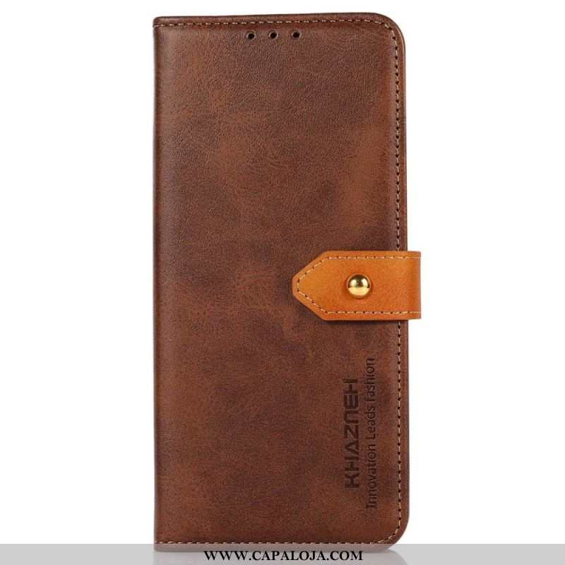 Capa Folio Para Samsung Galaxy M13 Fecho Dourado Khazneh