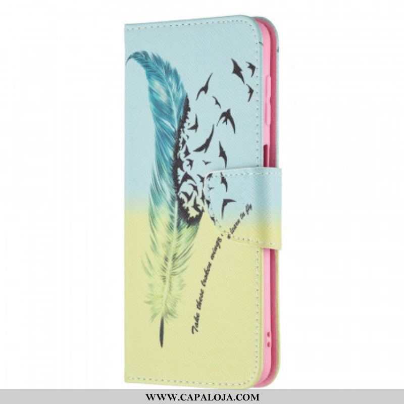 Capa Folio Para Samsung Galaxy M32 Aprender A Voar