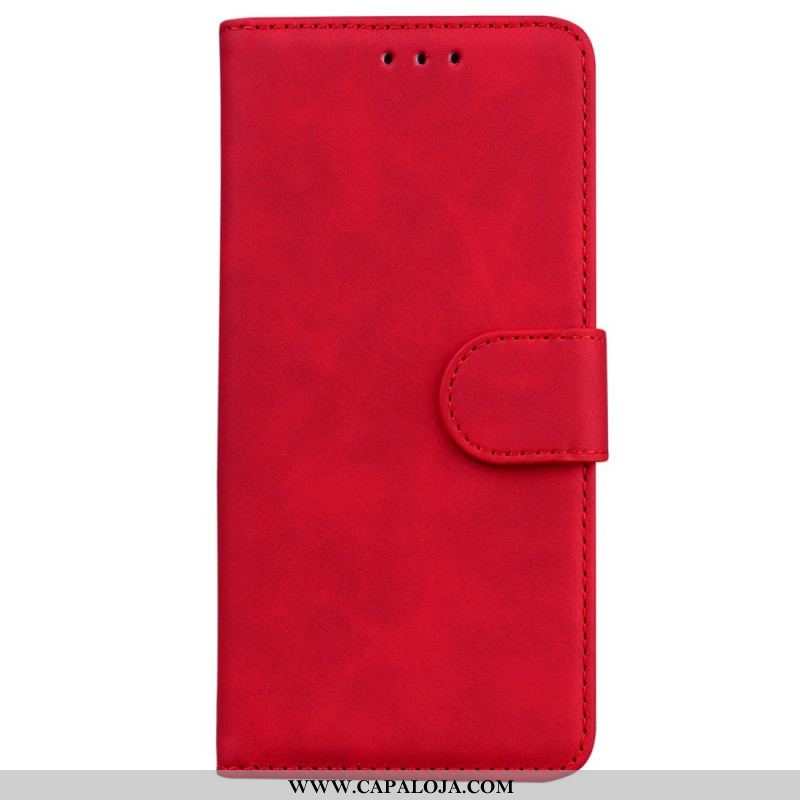 Capa Folio Para Samsung Galaxy M33 5G Couro Sintético Liso