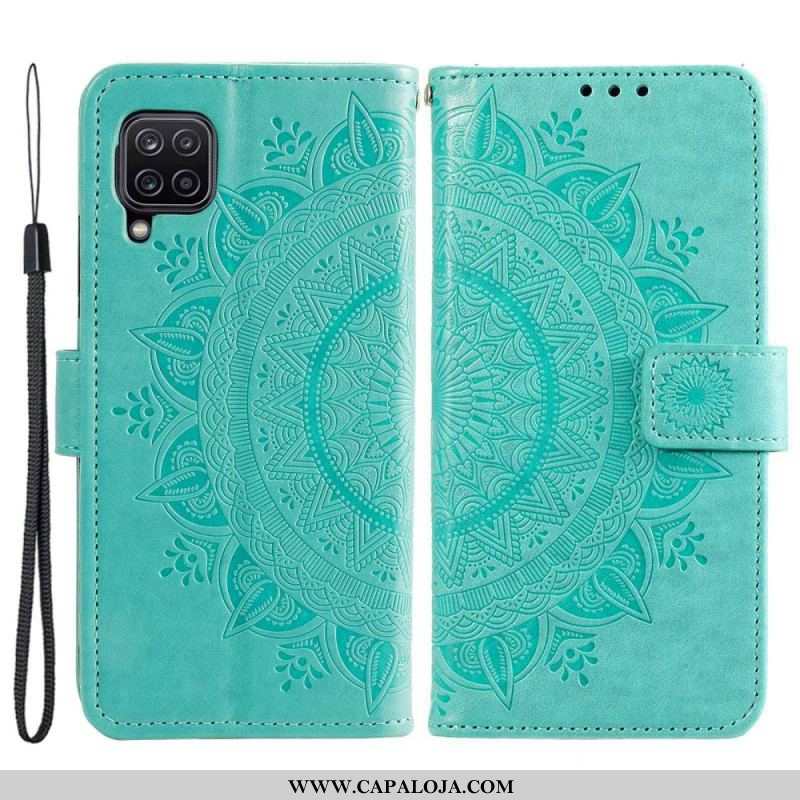 Capa Folio Para Samsung Galaxy M53 5G Mandala Do Sol