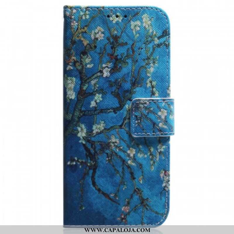 Capa Folio Para Samsung Galaxy M53 5G Ramos Floridos