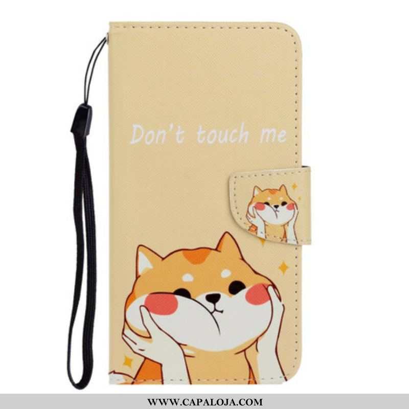 Capa Folio Para Samsung Galaxy S20 Plus / S20 Plus 5G Gato Não Me Toque