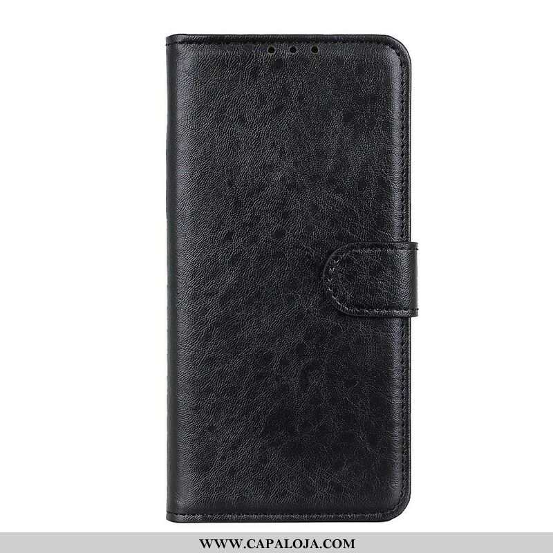 Capa Folio Para Samsung Galaxy S21 FE Couro Sintético Texturizado