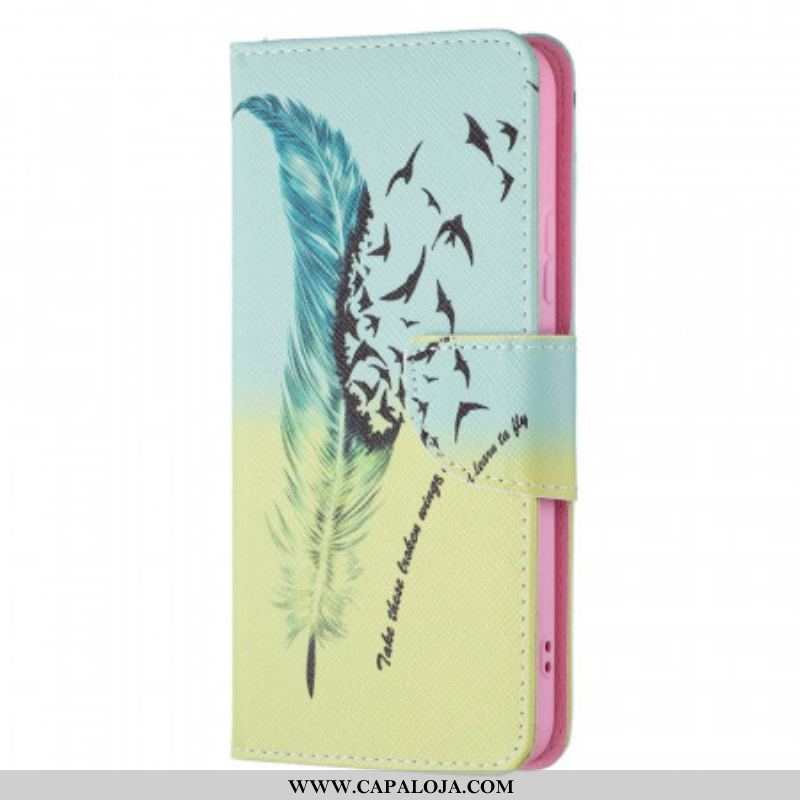 Capa Folio Para Samsung Galaxy S22 Plus 5G Aprender A Voar